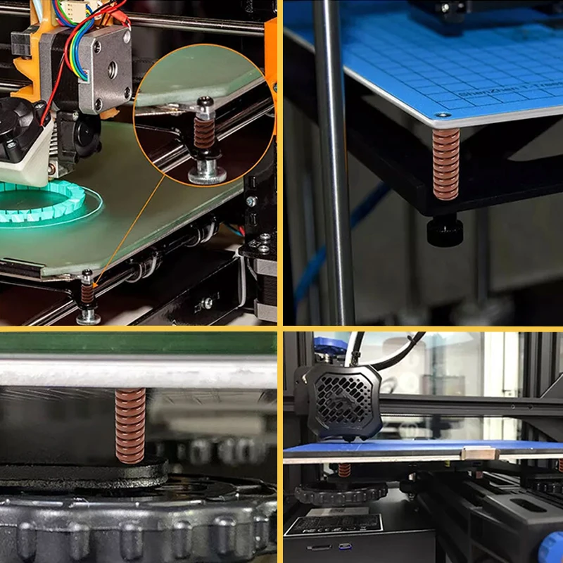 Фото Creamily 2 шт. желтая пресс-форма, пружина, спиральная штамповочная пружина, компрессионная пружина для заднего багажника, задней двери, опорная стойка, подъемная планка OD8-60 мм №5