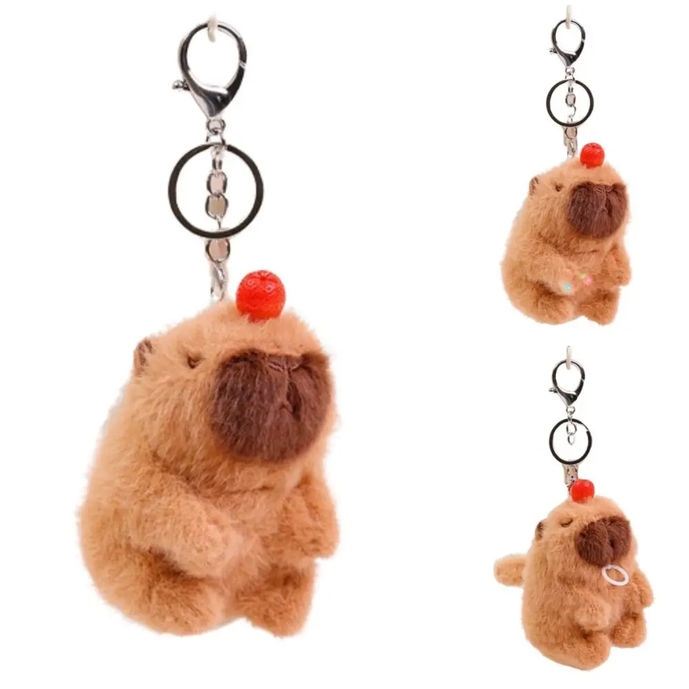 Креативный светящийся плюшевый брелок-капибара брелок с вагинальным хвостом