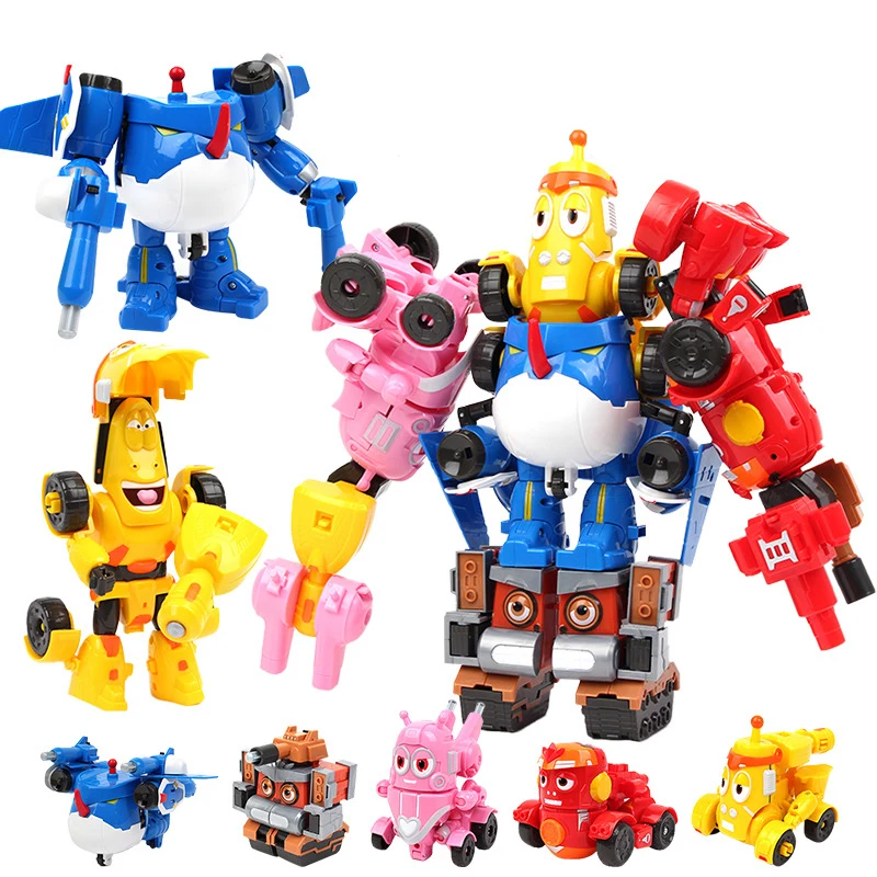 

Creative Funny Animal Larva Robot Transformation Toys Mecha Figures Assembly Deformation Warrior Children Toys Birthday Gifts