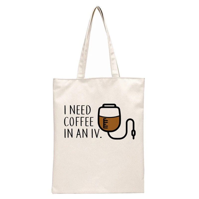 Gilmore Girls Luke's Diner Drink Coffee Shoulder Canvas Bags Large Capacity College Harajuku Handbag Women Bag Shopping Bag