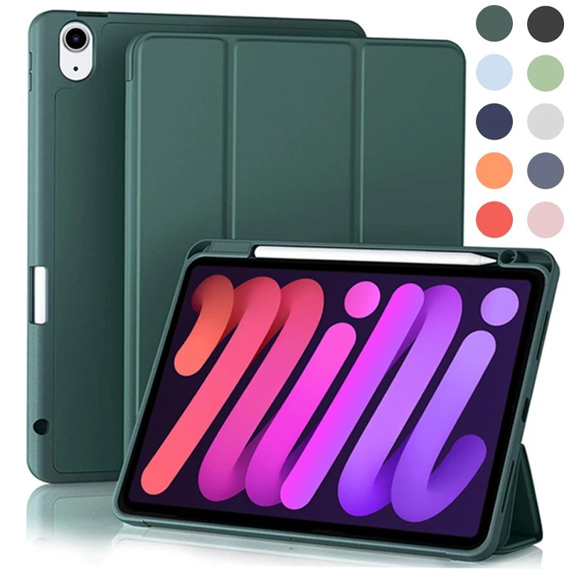 Чехол для iPad Pro 11 2021 2020 Mini 6 5 умный чехол Air 4 10 9 3 2 1 7 2017 2018 Чехлы 7-го 8-го 9-го