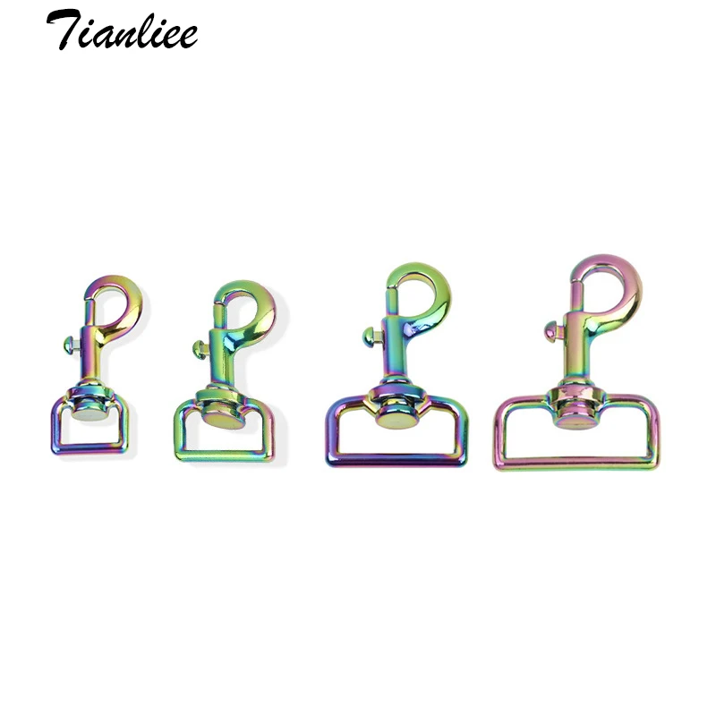 

Metal Colorful Dog Buckle Snap Hook Keychain Rings DIY Haberdashery Sewing Accessories Handbag Hardware Making Lanyard Keyring