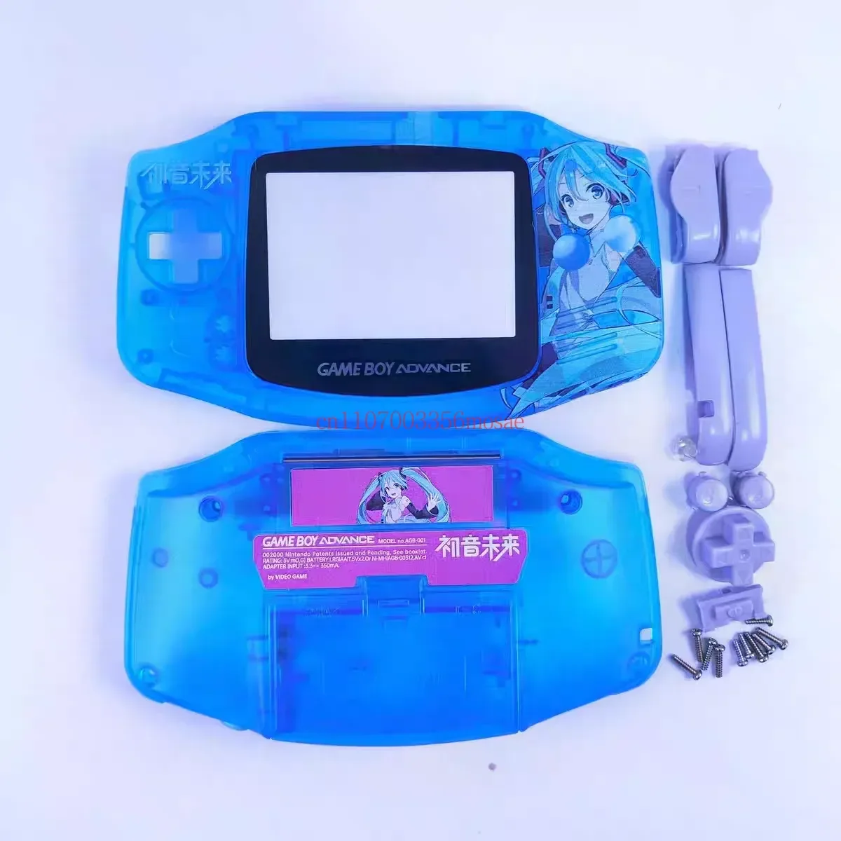 Фото Сменный корпус GBA для Game Boy Advance Zelda The Minish Cap, прозрачный корпус игровой консоли с полным комплектом кнопок в подарок №4