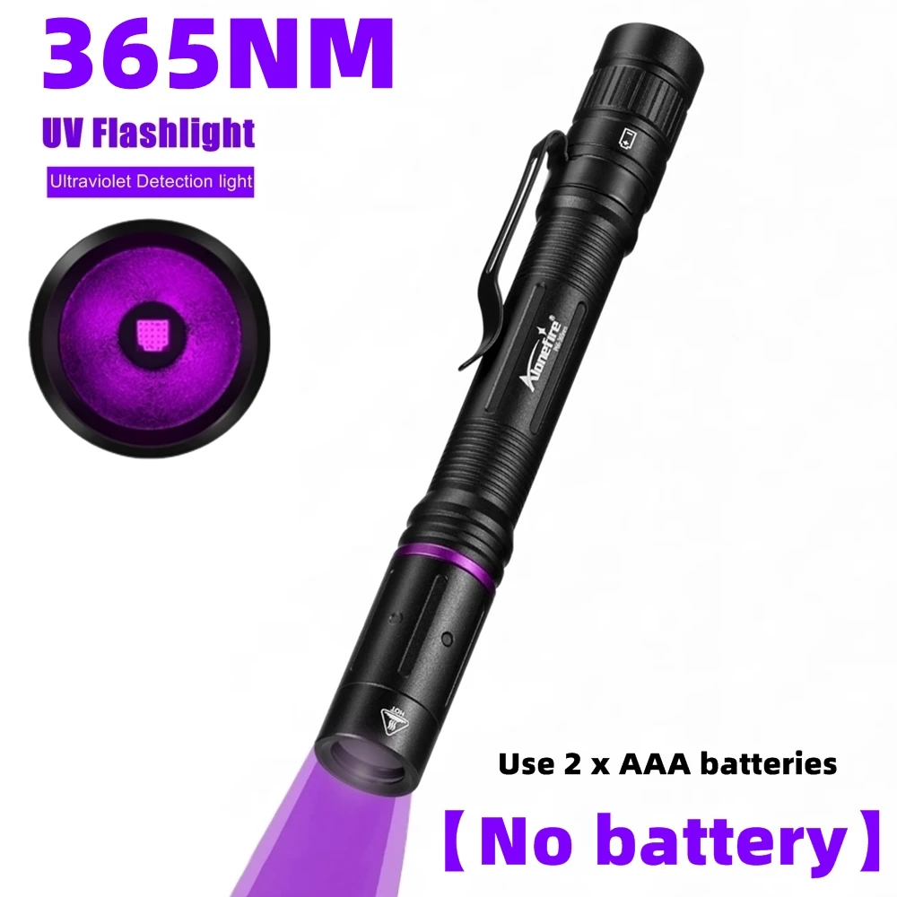 

AloneFire P66 УФ-фонарик черный 365нм/395нм