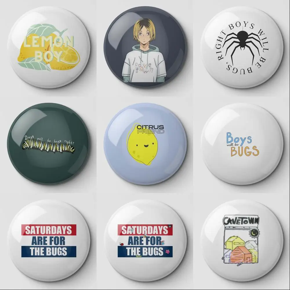 

Boys Will Be Bugs Lemon Boy Cavetown Illustration Kenma Soft Button Pin Customizable Hat Clothes Fashion Cute Collar Cartoon