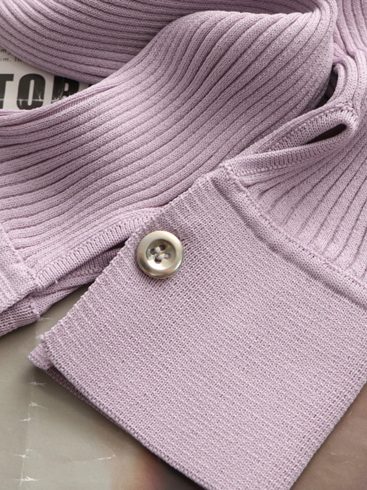 Тонкий облегающий трикотажный топ Zhao Lusi Высококачественные Универсальные