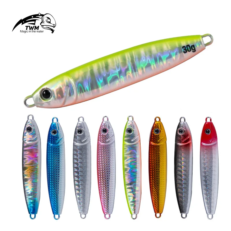 

Sub-S-shaped small iron plate lead bait metallic sequins fishing lure TF003
