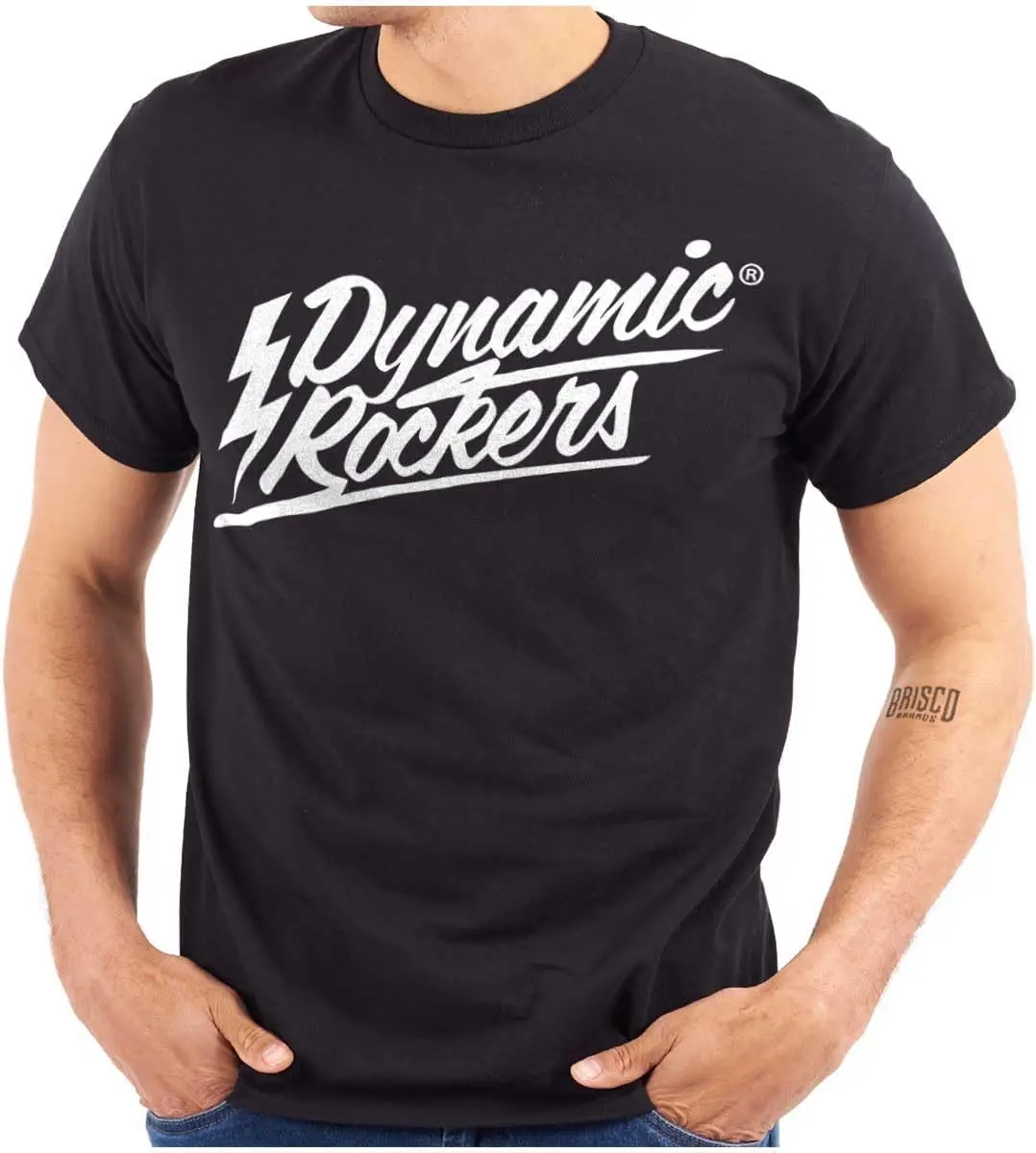 Хип-хоп Duo Dynamic Rockers Logo Графическая футболка для мужчин или женщин