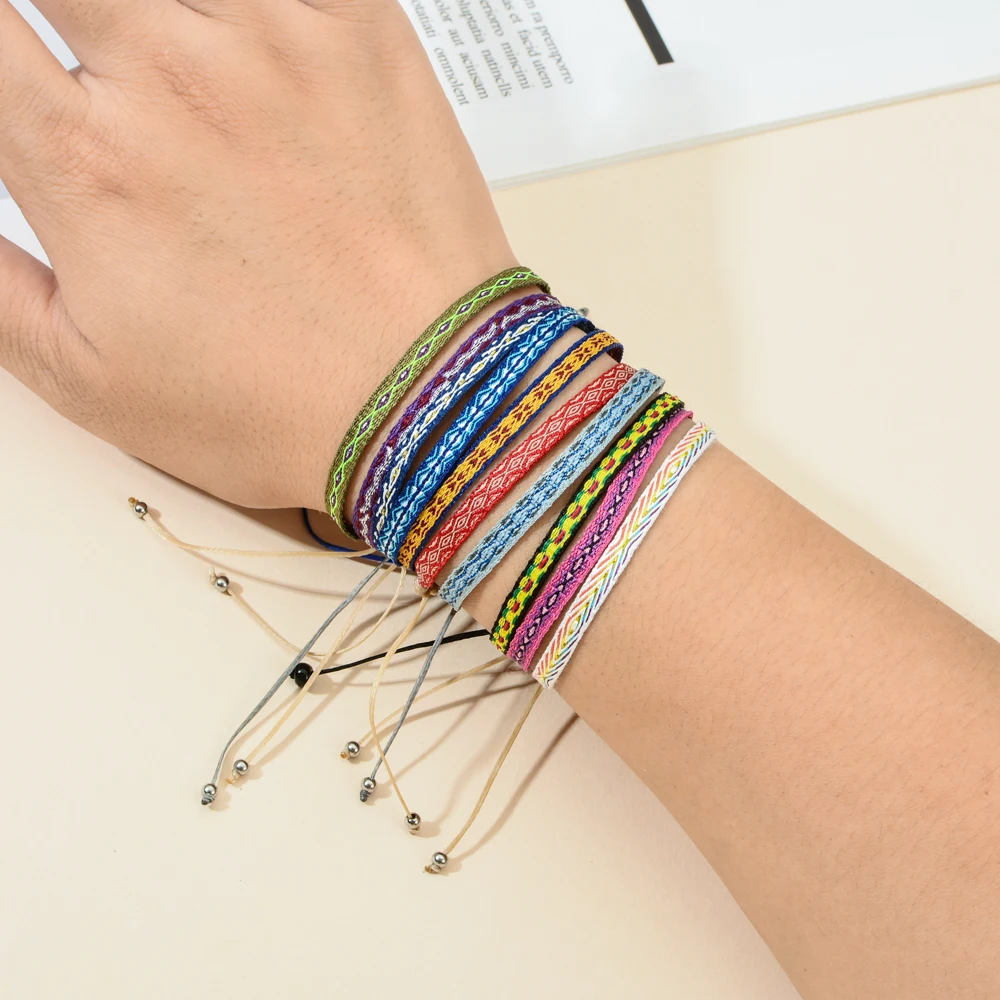 ZMZY плетеный браслет ручной работы в стиле бохо простой дружбы из веревки мужские