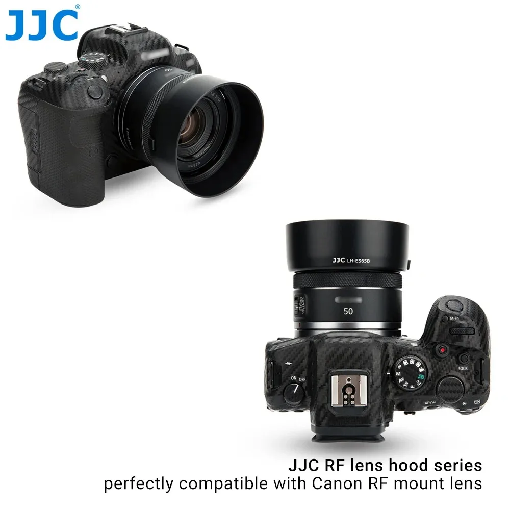 Фото Бленда JJC для объектива Canon RF для Canon EOS R RP R3 R5 R6 R7 R10, аксессуары для камер EW-65C ES-65B ET-74B №3