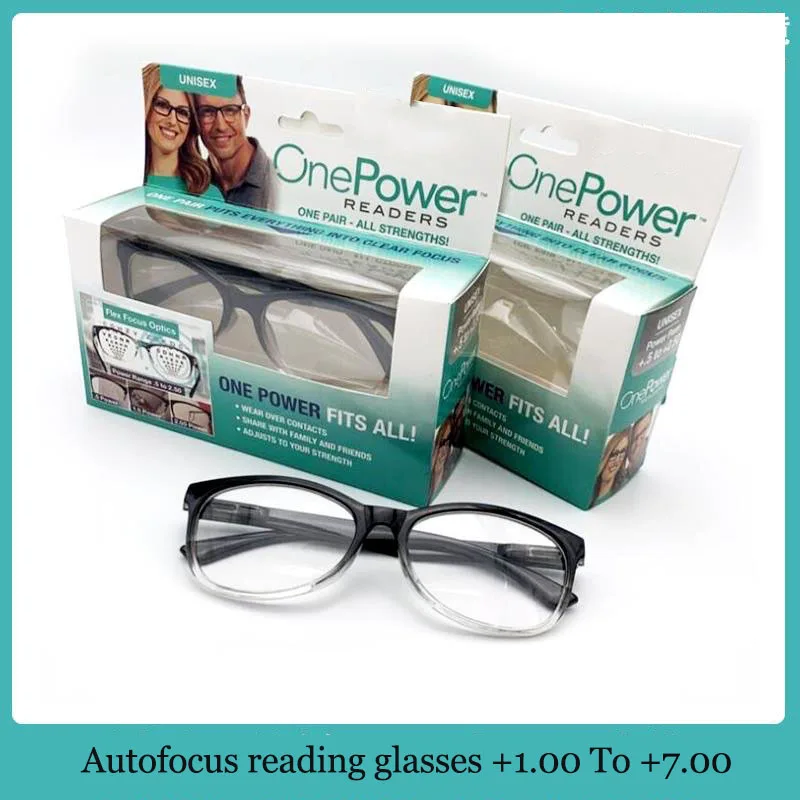 

Очки для чтения для мужчин и женщин, бифокальные аксессуары для чтения, при пресбиопии, с автоматической регулировкой от + 0,5 до + 2,50