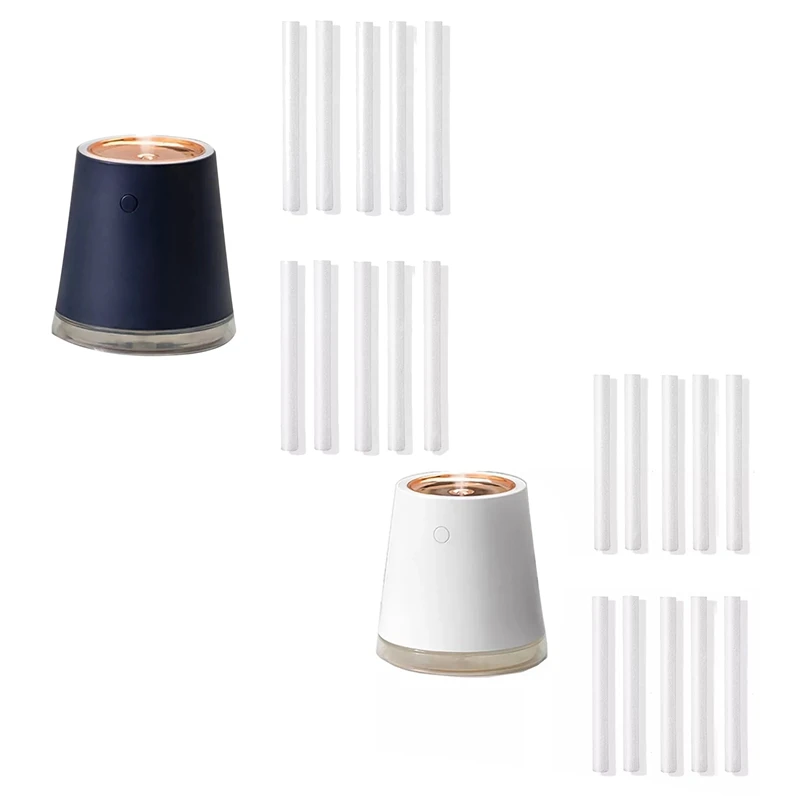 

Rechargeable Battery USB Portable Wireless Air Humidifier Mist Maker Fogger With LED Light Navy Blue