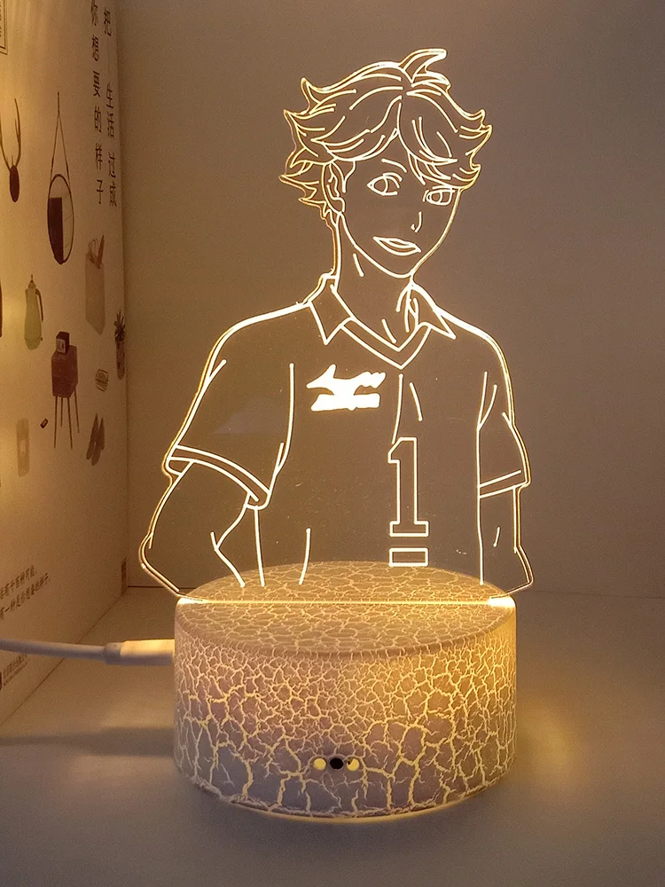 

Haikyuu Toru oikawa 3d led lamp for bedrome manga ninght lights anime action figures Decoration lampara de noche dormitorio