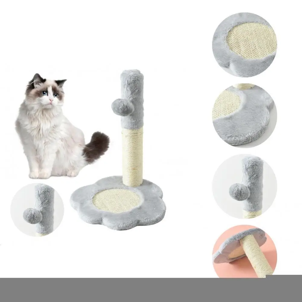 

Cat Sisal Toy Safe Pet Toy with Plush Ball Pet Climbing Post Toy Cat Supplies Cat Climbing Tree Cat Scratching Post