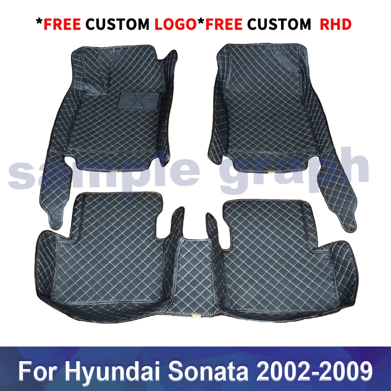 

Custom Car floor mats for HYUNDAI Sonata 2002-2009 Customauto foot Pads automobile carpet cover Car accessories