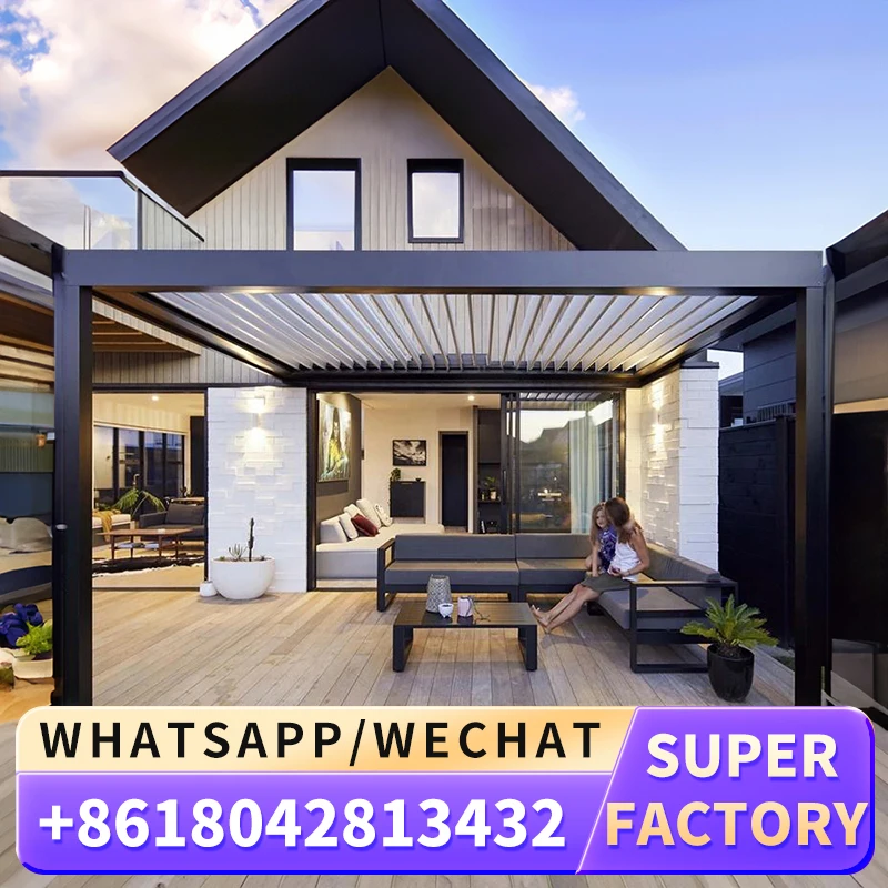 Уличный Патио крыльцо водонепроницаемый корпус Солнечная комната беседка