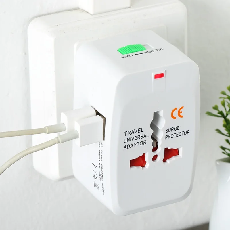 

Универсальное зарядное устройство переменного тока с 2 Usb-портами