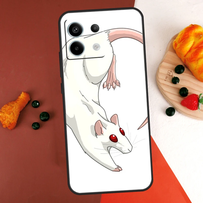 Фото Милый чехол Rattie Rats для Xiaomi Redmi Note 13 14 Pro 9 10 11 12 Pro 10S 11S 12S Redmi 13C 10C 12C 14C Coque №4