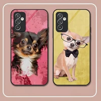 chihuahua dog phone case tempered glass for samsung s22ultra s20 s21 s30 pro ultra plus s7edge s8 s9 s10e plus cover
