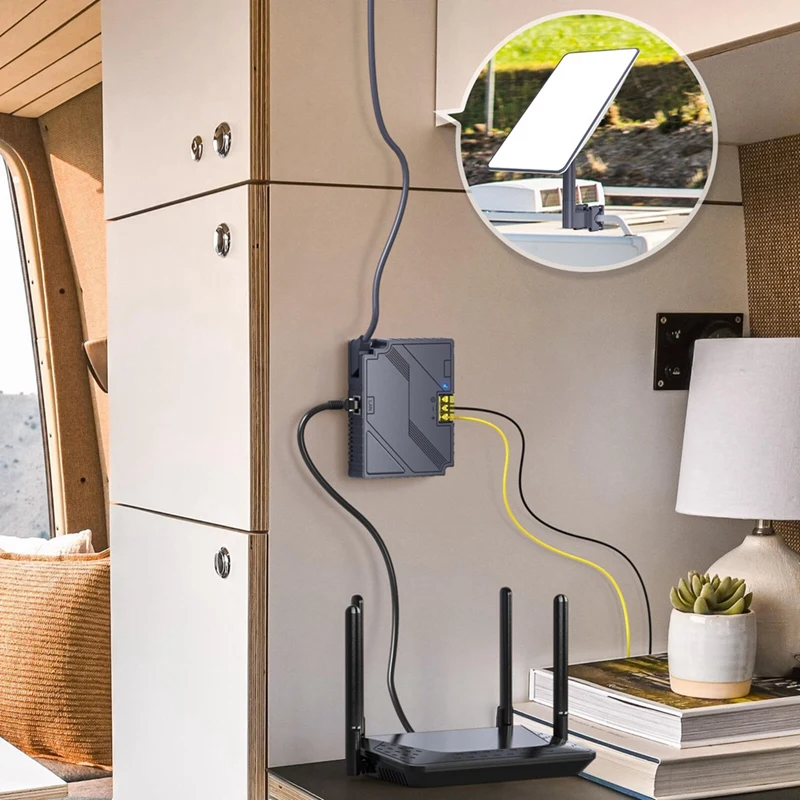 Повышающий Инжектор Poe 3-в-1 для Starlink V2 150 Вт с полной защитой активацией Rvs Outdoor