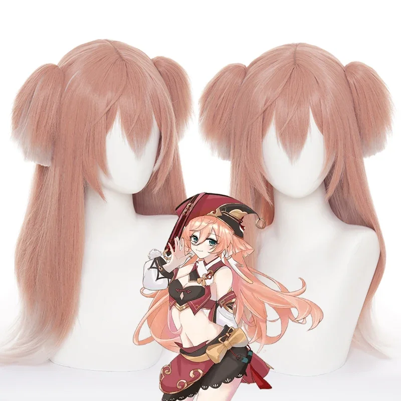Парик для косплея из игры Genshin Impact YanFei розовые короткие парики с градиентом