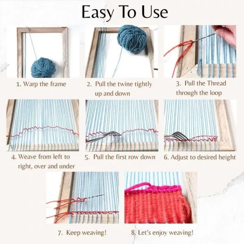 Ткацкий станок деревянный EasyWeave стартовый набор ткацкий для гобеленов
