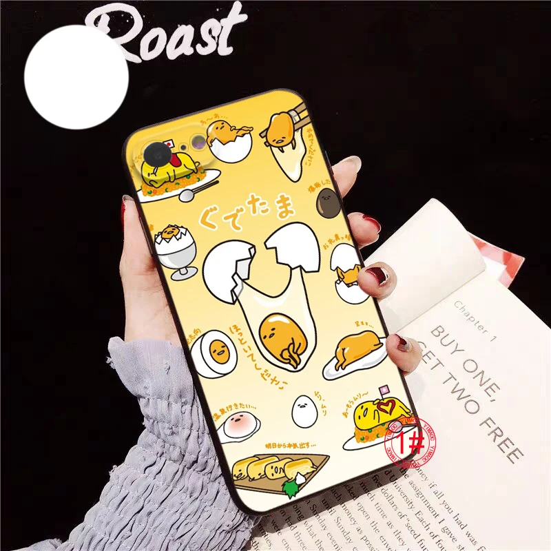 Мягкий чехол T95 Gudetama для Samsung A03 A50 A51 A52 A53 A6 A7 A8 Plus A9 A70 A71 A72 A73 A81 A82 A91 M20 M30 M30S M51
