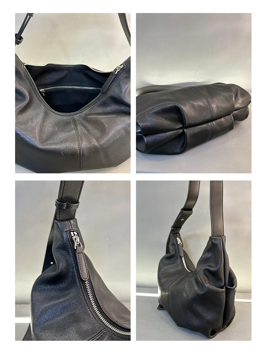 Цельнозерновая овчина дизайн корейская натуральная кожа круассан универсальная