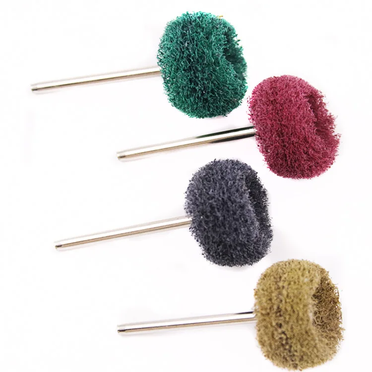 

Durable Abrasive Wheel Brush Wire 12pcs 35mm Shank 50*25mm Accessories Brushed Cloth Fiber Wheel Grinding Tool