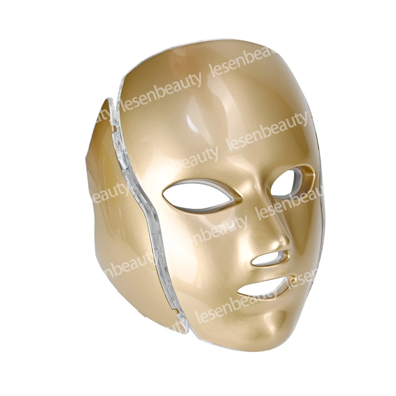 Перезаряжаемая светодиодная маска для лица 7 цветов фотонная терапия