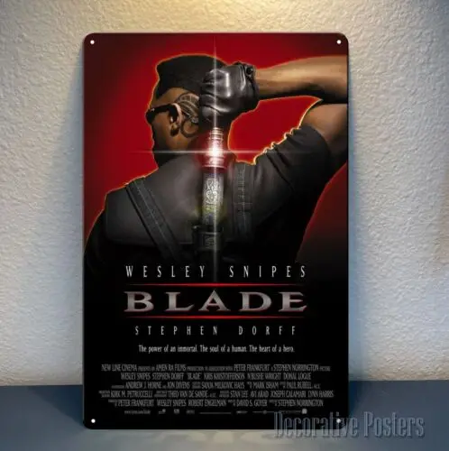 e1 Blade Wesley Snipes фильм металлический плакат жестяная вывеска 20x30 см CollectablePlaque