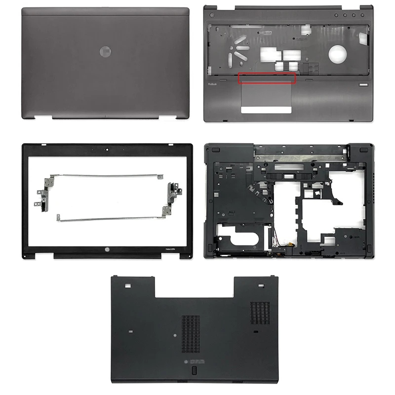 

NEW For HP ProBook 6570B 6560B 641202-001 641205-001 644695-001 Laptop LCD Back Cover Front Bezel Hinges Palmrest Bottom Case