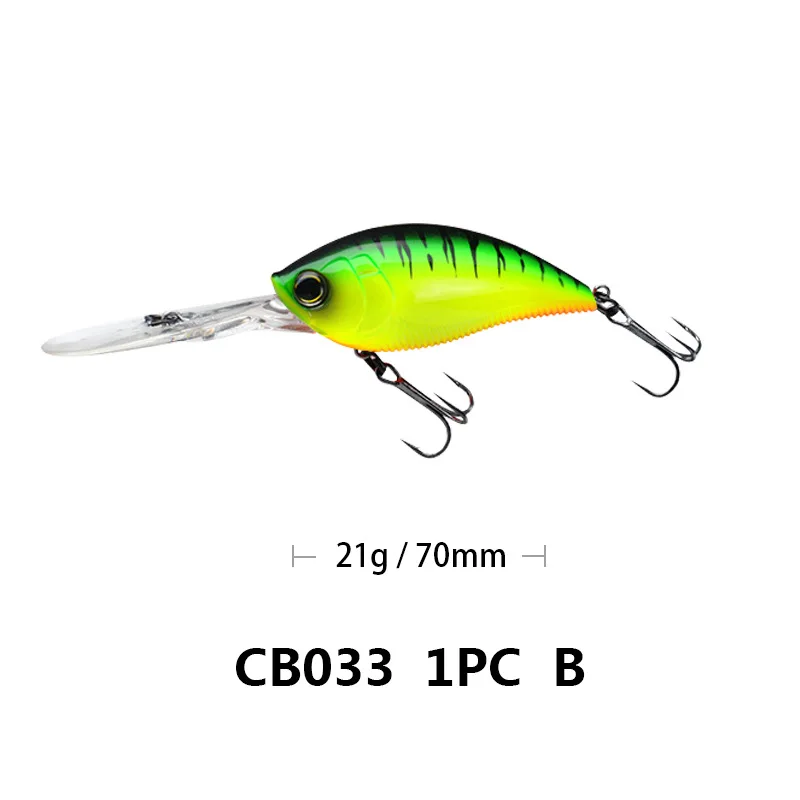 2020 Crankbait Fishing Lure Rock Bait Weights 11.4cm 21g Trolling Saltwater Lures Whoppers Trolling Lure Crank Bait Fake Fish images - 6