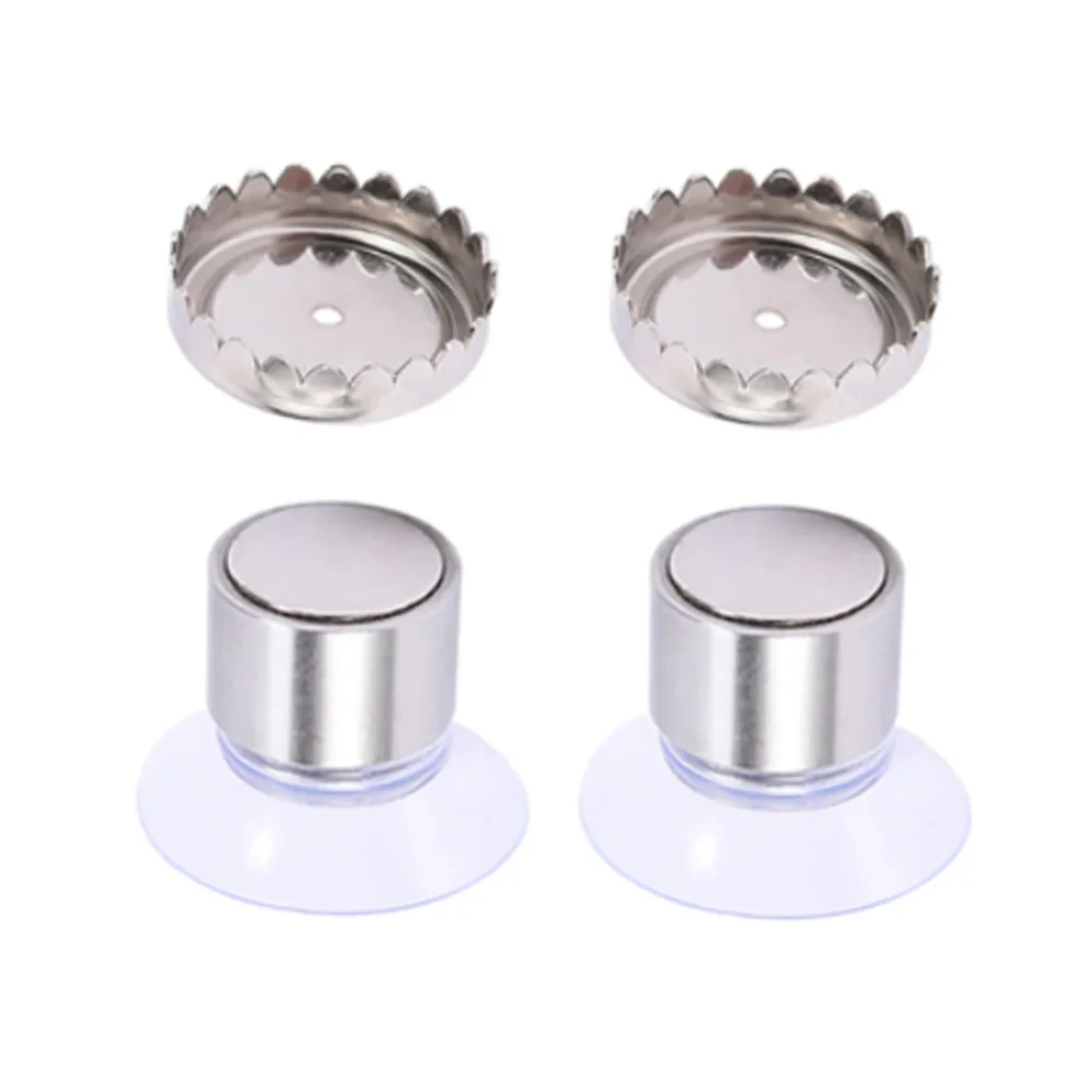 

Creative Magnetic Soap Holders Bathroom Wall Hanging Soap Holders Suction Cup Rack Silver Magnetic Soap Holder