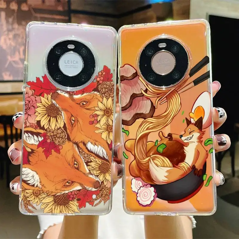 

Anime fox Phone Case for Samsung S20 ULTRA S30 for Redmi 8 for Xiaomi Note10 for Huawei Y6 Y5 cover