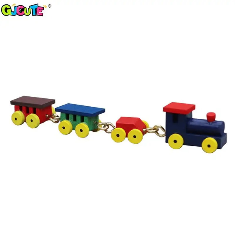 

1:12 Dollhouse Miniature Train Ornament Home Model Decor Kid Pretend Play Toy Doll House Accessories