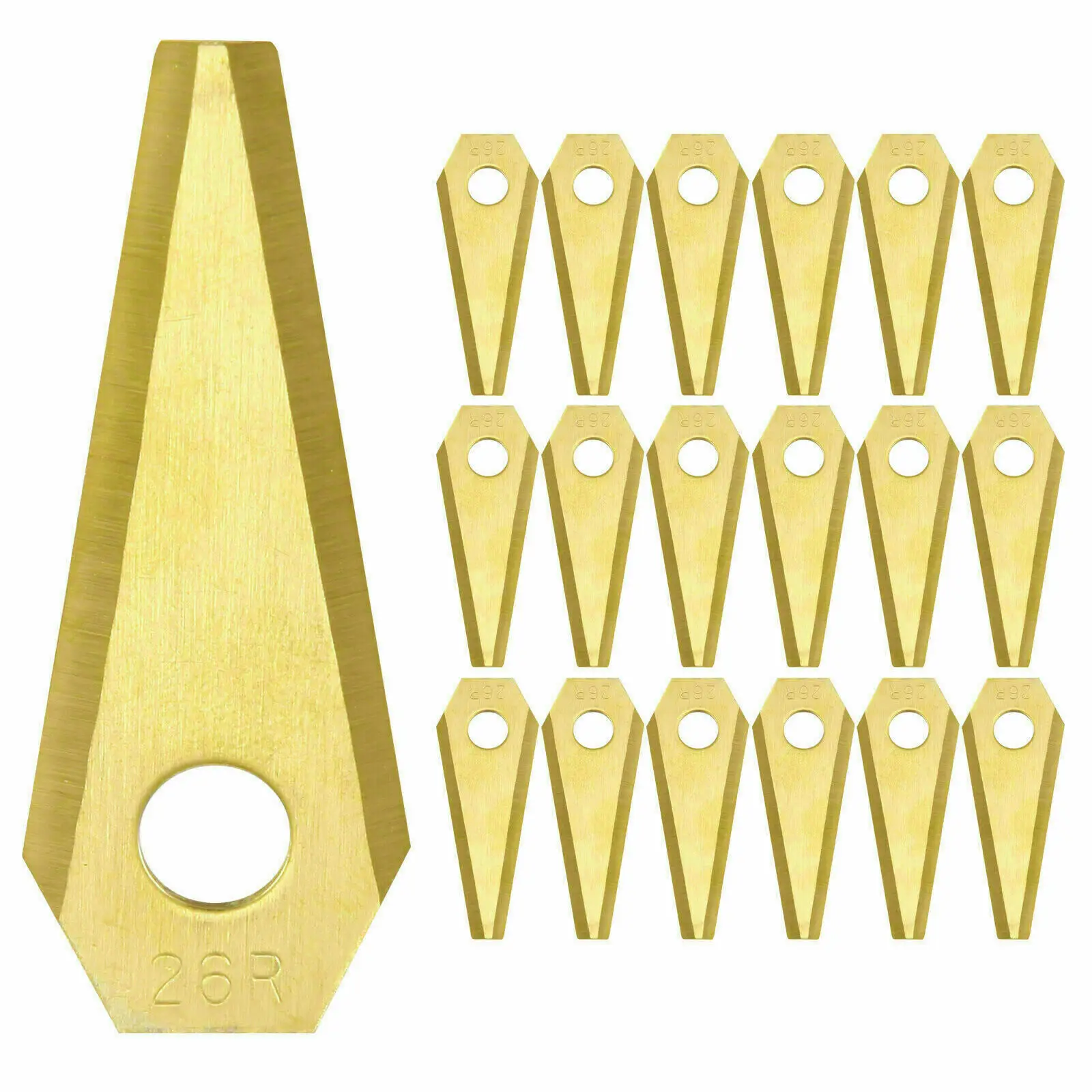 

9/18/30pcs Titanium Replacement Blades For Bosch For Indego Robotic Lawnmower Blades Garden Power Tool Accessories