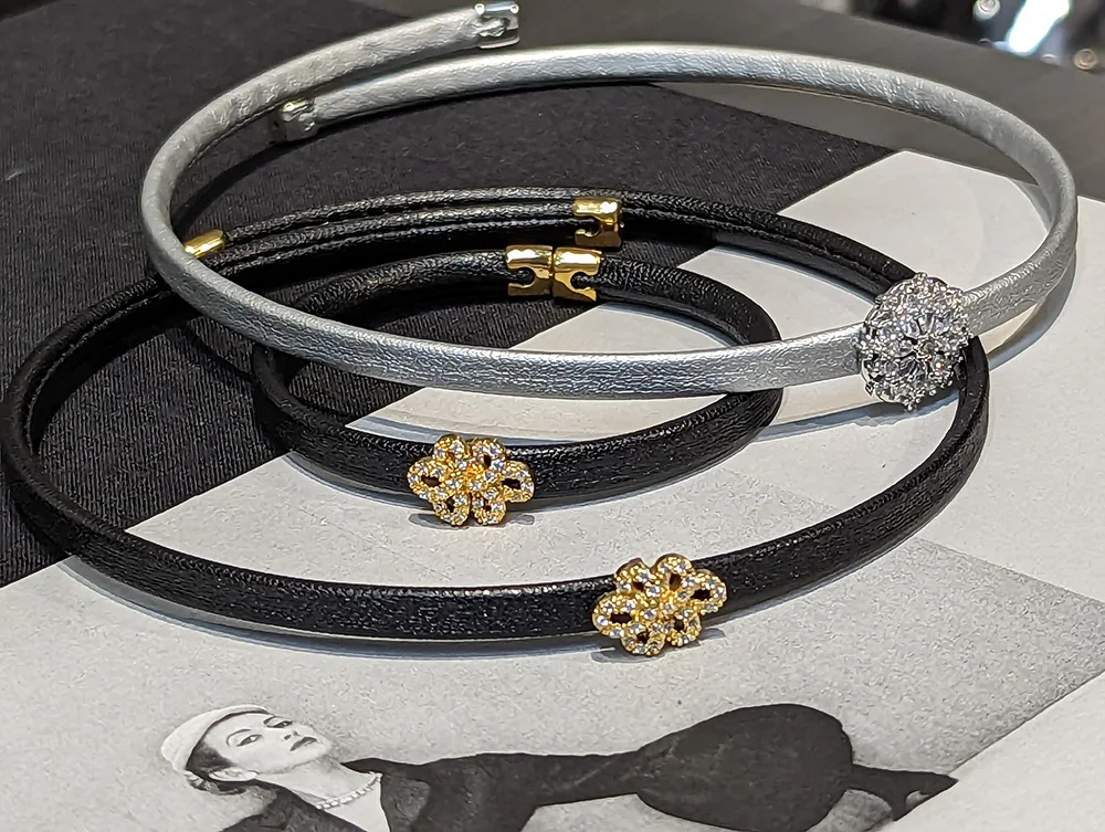 

European and American Exquisite Leather Collar Flower Collar