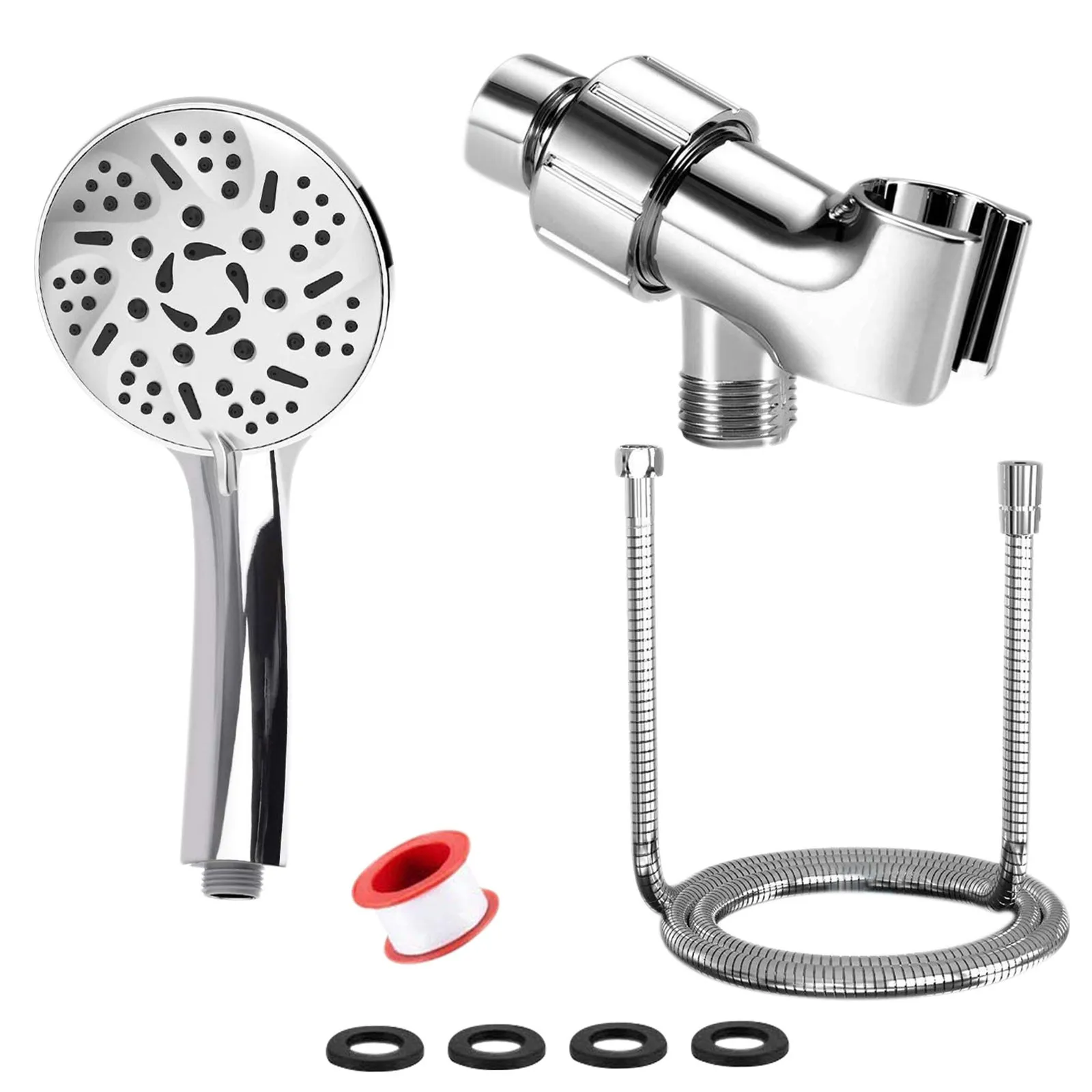 

new 9 Function Spray Bathroom Hand Held Shower Head Hose Set Water Saving Shower Sprayer With 60 Inch Hose Easy to Clean 2022