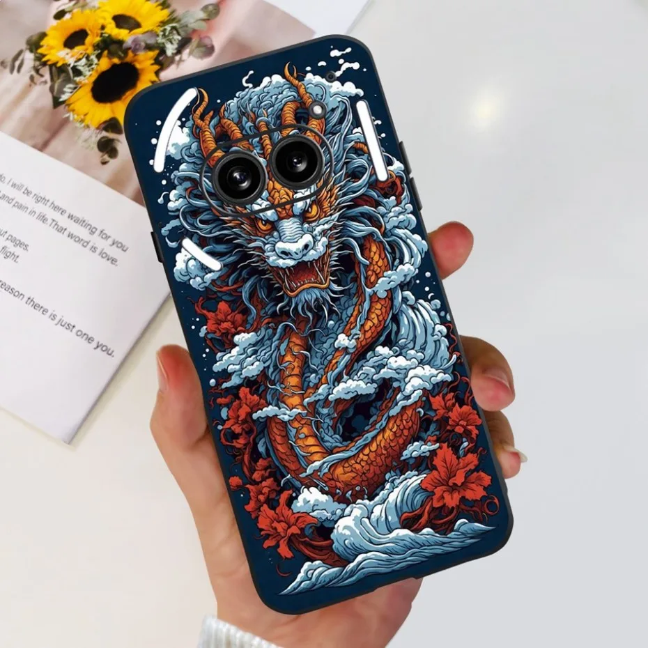 Fashion Sofft Case For Nothing Phone (2a) (2) Black Silicone Back Cover 2a Phone2