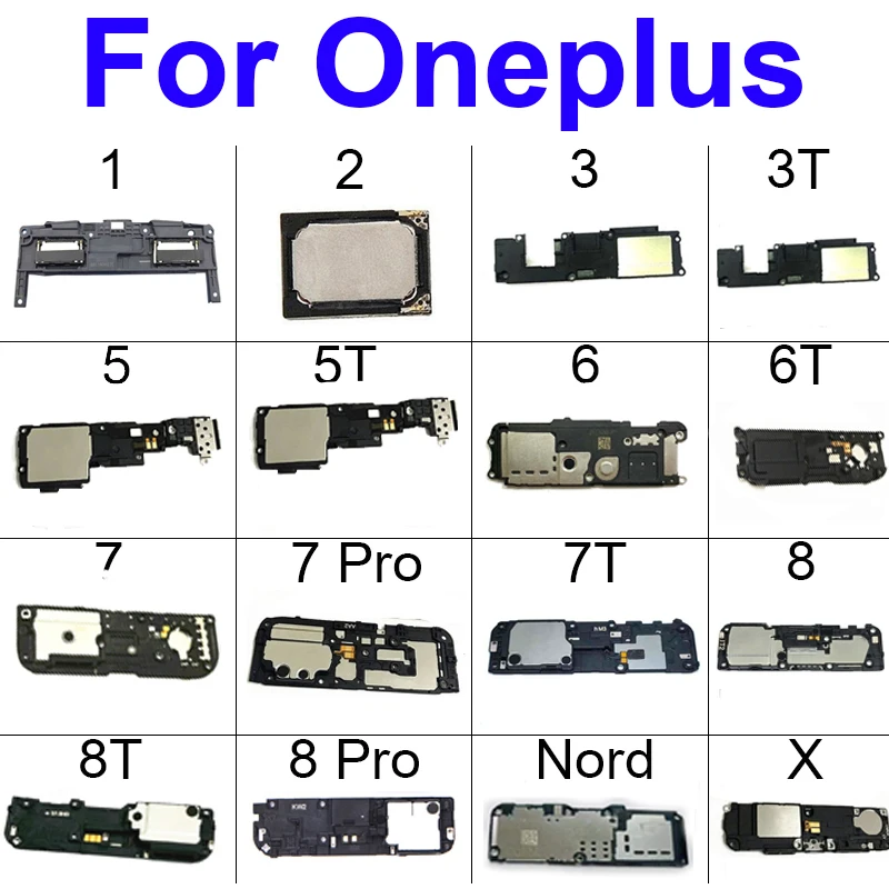 Громкоговоритель для Oneplus 1 2 3 3T 5T 6 6T 7T 8 X Pro Модуль зуммера гибкий кабель запасные
