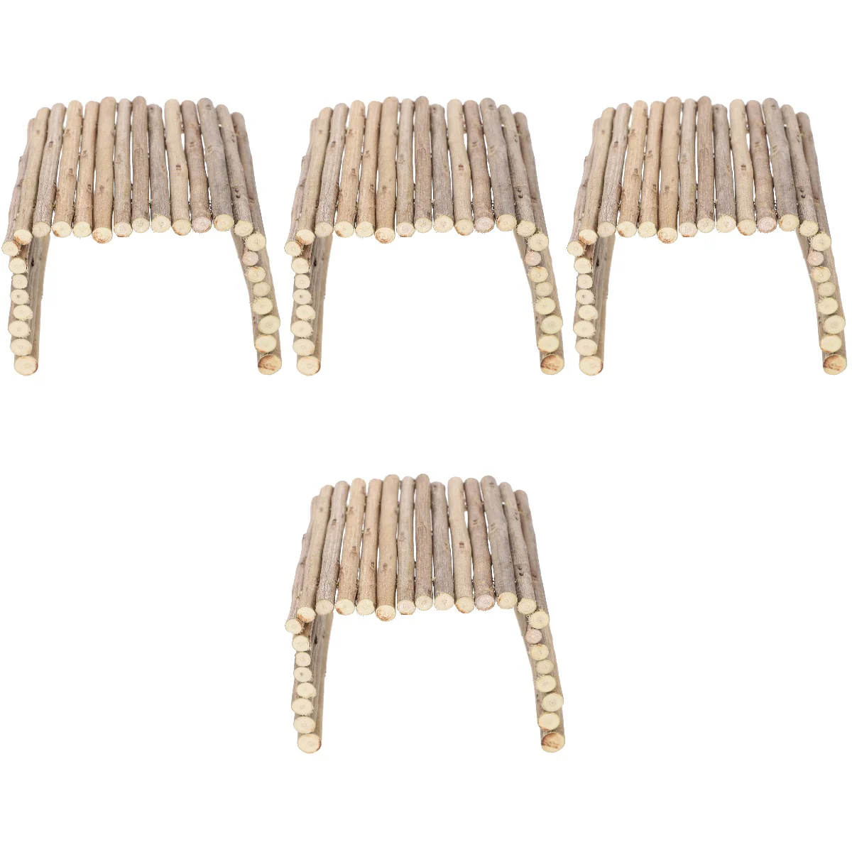 

4 Count Little Pet Avoids The Tunnel Climbing Toys Hamster Cage Tunnels Molar Hamster Tunnel Wood Rat Toys