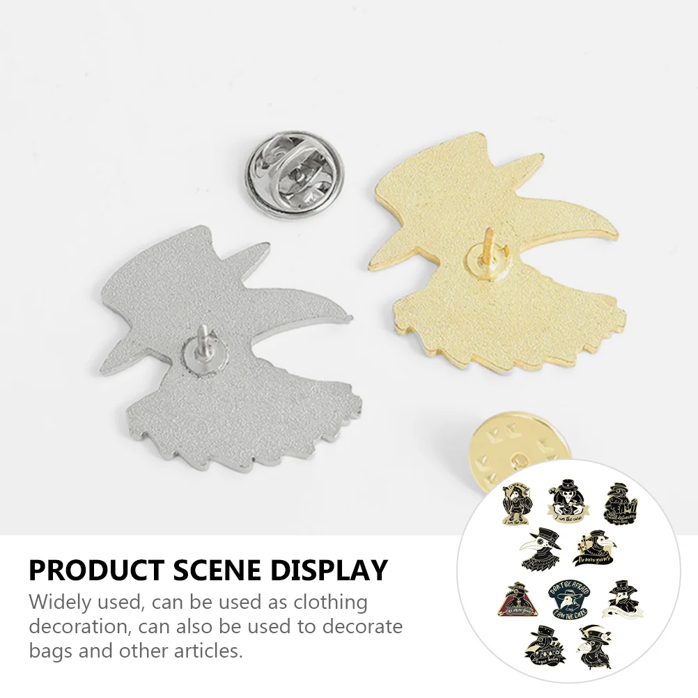 10 шт. брошь для рюкзака доктор чумы булавка из сплава фиксирующий значок модный