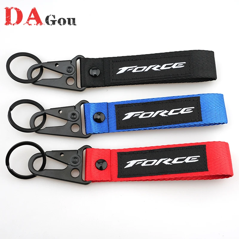 

For Yamaha Force 155 175 Force155 Force175 All Year Universal New Motorcycle Scooter 3D Embroidery Keyring Key Chain Accessories
