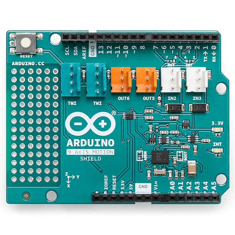 Arduino 9-осевой щиток движения A000070 Bosch Sensortec GmbH BNO055, датчик, итальянская оригинальная импортная плата разработки (art.: 3920cede56741) - 3920cede56741