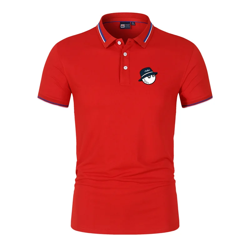 Malbon Golf Wear for Men's T-shirt Summer Men's Golf Shirt Quick-drying Breathable Polo Short Sleeve High Quality Tops