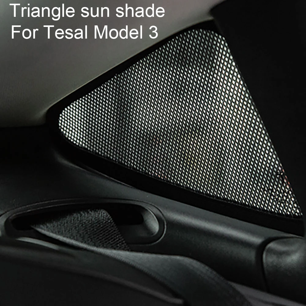 

Nylon Fabric roof sunshade for Tesla model 3 2017-2022 triangle sun shade sunshade 2PCS