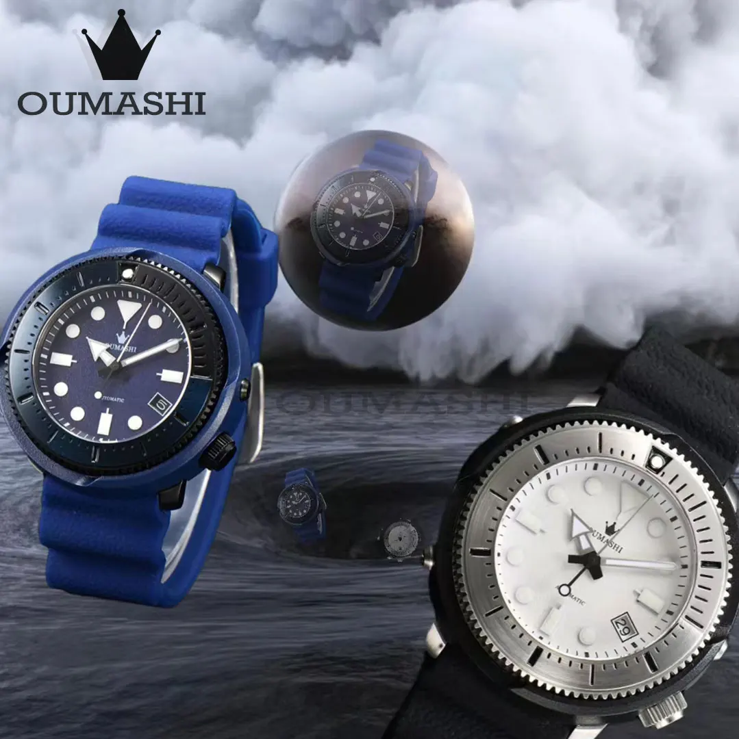 

Мужские часы OUMASHI NH35 импортные часы тунец консервированный Sport высококачественный модный стерильный циферблат деловой светящийся 42 мм