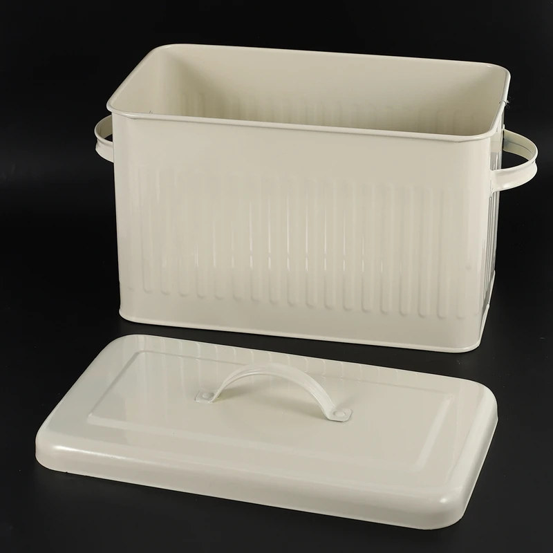 Металлическая коробка для хранения 8 л органайзер риса кухни ванной офиса