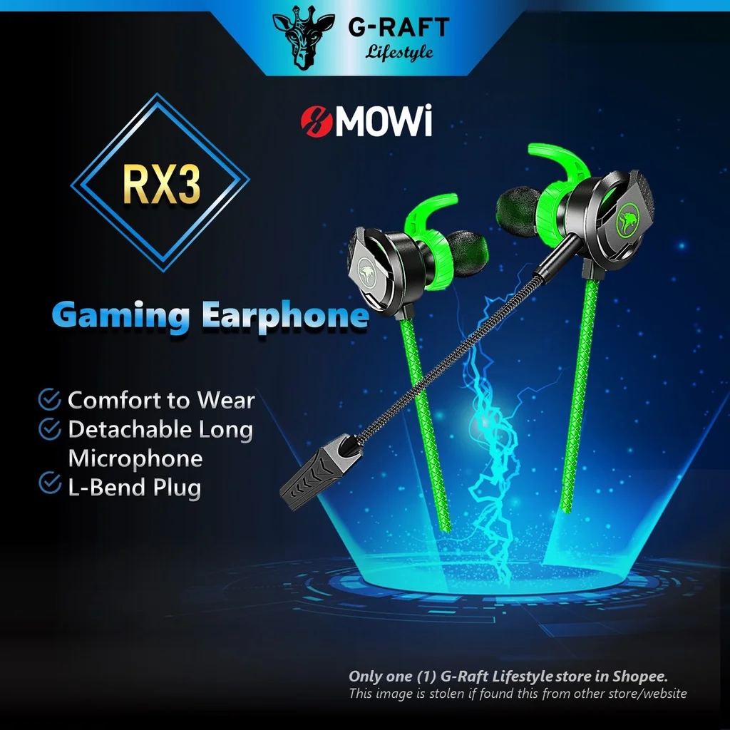 

2022 New *PLEXTONE* XMOWI RX3 & RX1 Gaming Earphones Noise Reduction Headset with Mic & Deep Bass Stereo for Smartphones & PC